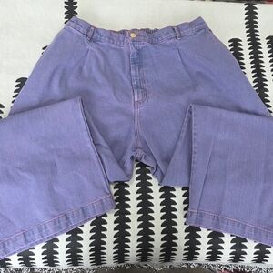 Big Bud Press 'Faded Grape' Overdyed Wide Leg Trousers